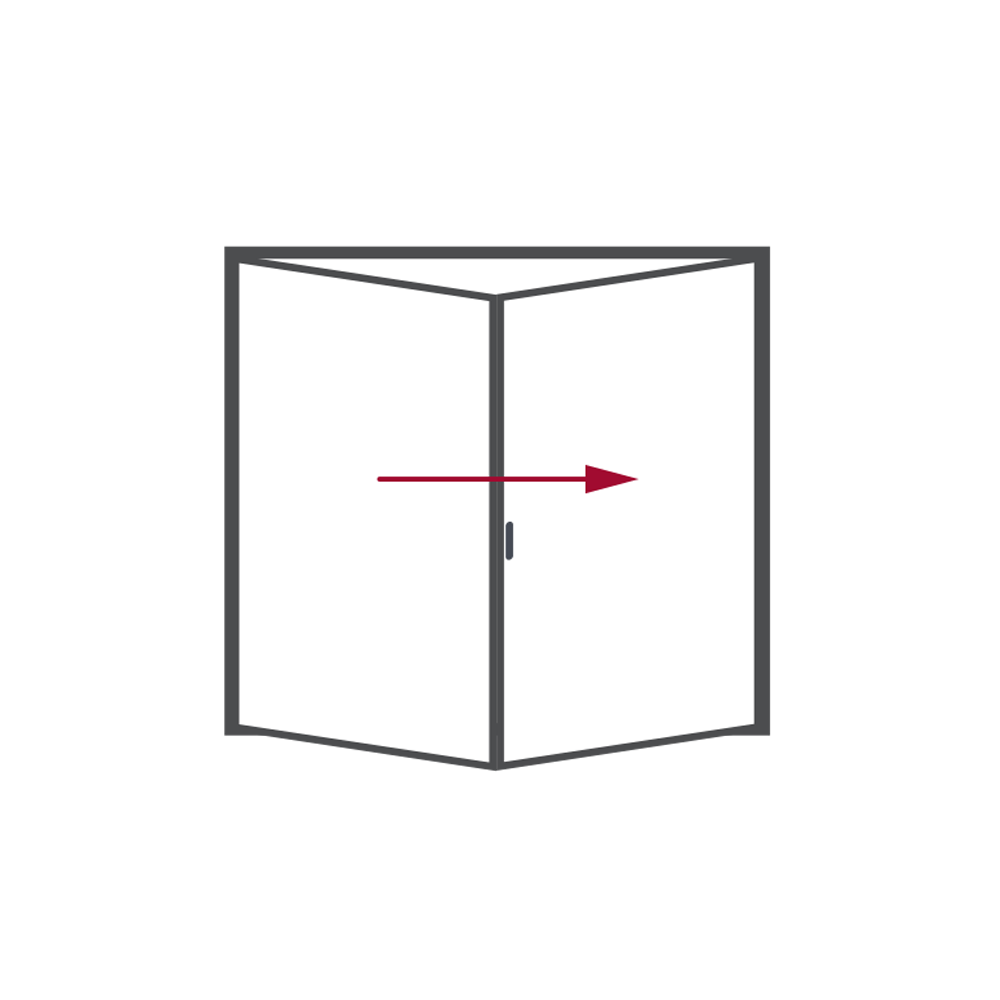 Korniche 2 Pane Bi-Fold Door