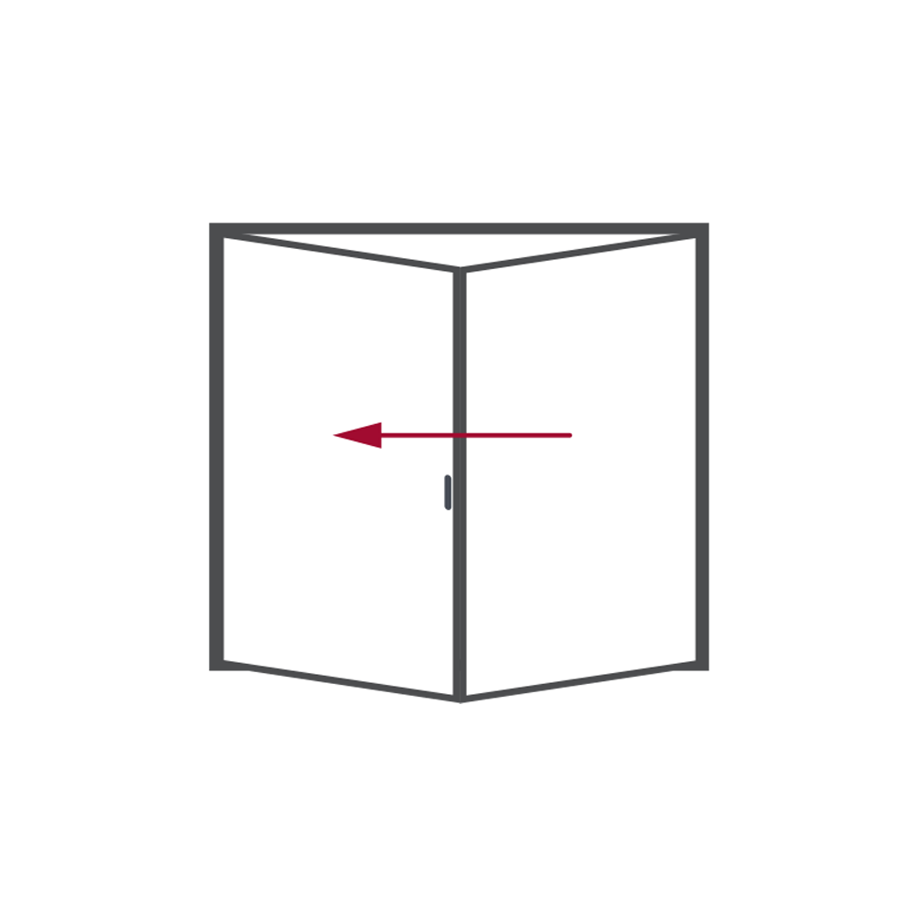 Korniche 2 Pane Bi-Fold Door