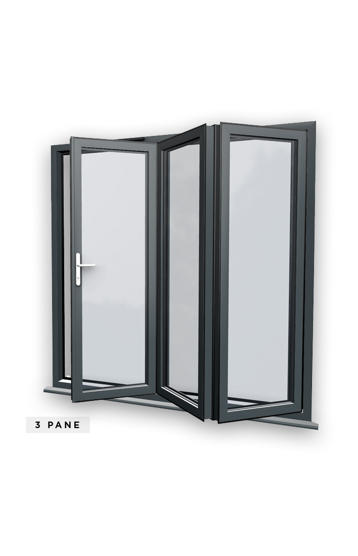 Korniche 3 Pane Bi-Fold Door