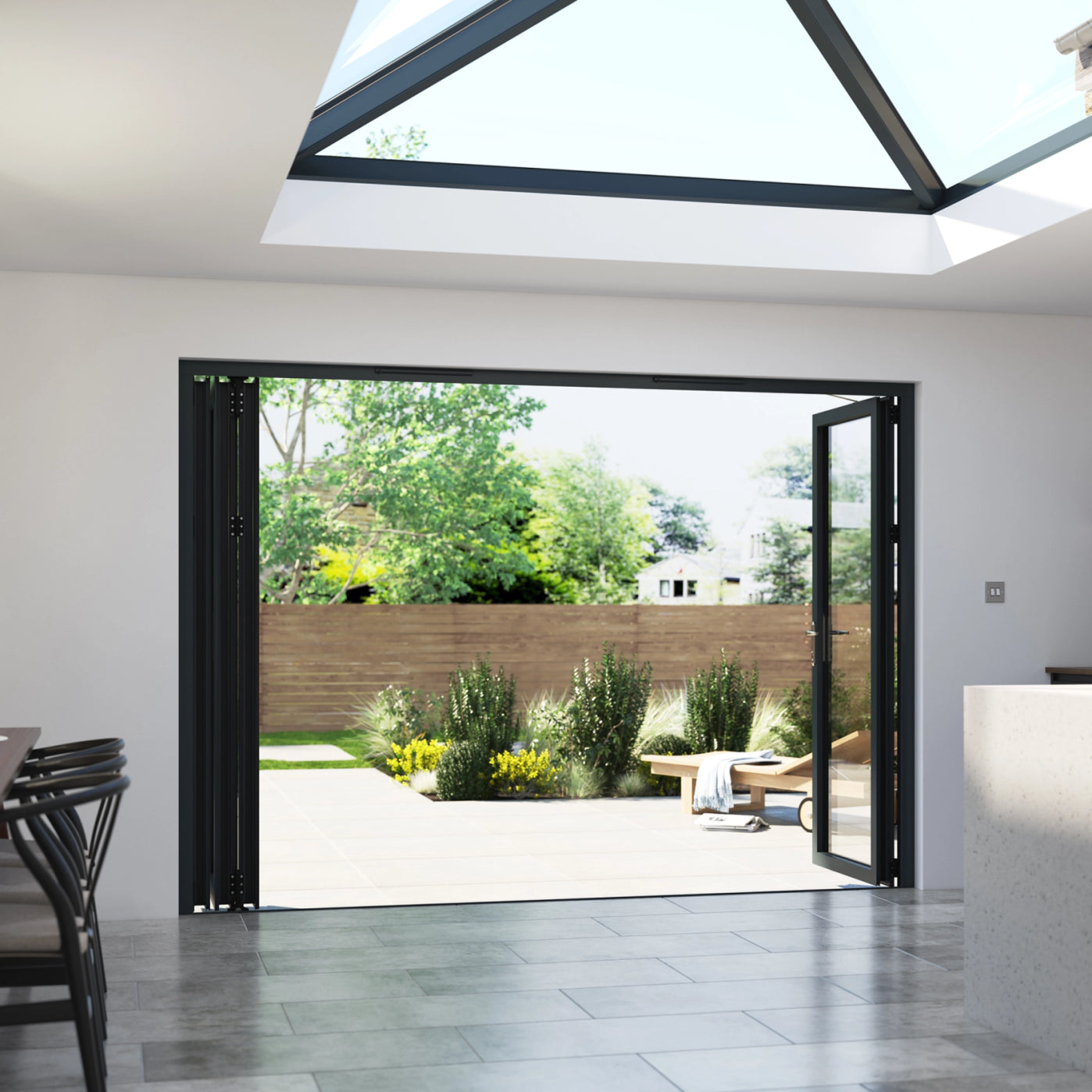 Korniche 2 Pane Bi-Fold Door