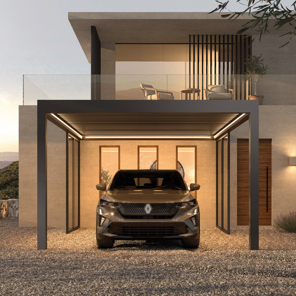 Purity Pinela Design Solid Roof Aluminium Carport