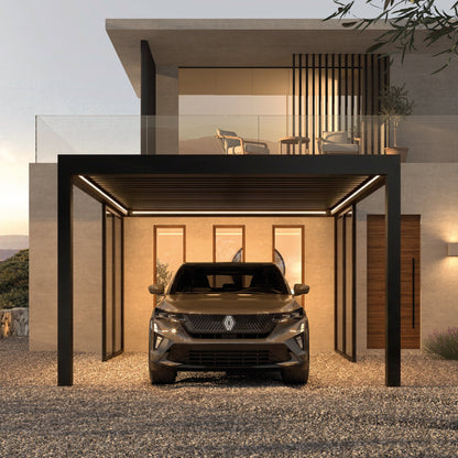 Purity Pinela Design Solid Roof Aluminium Carport
