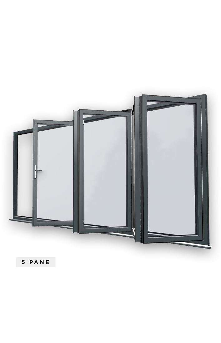 Korniche 5 Pane Bi-Fold Door
