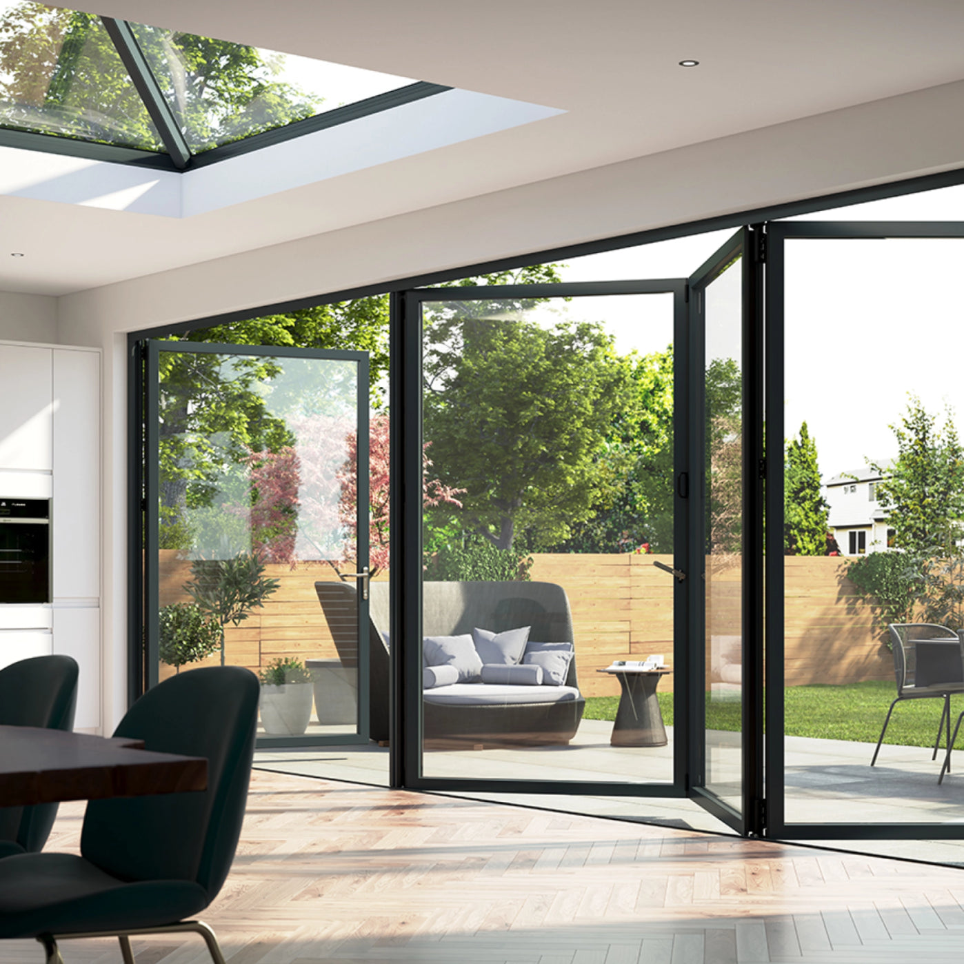 Korniche 2 Pane Bi-Fold Door