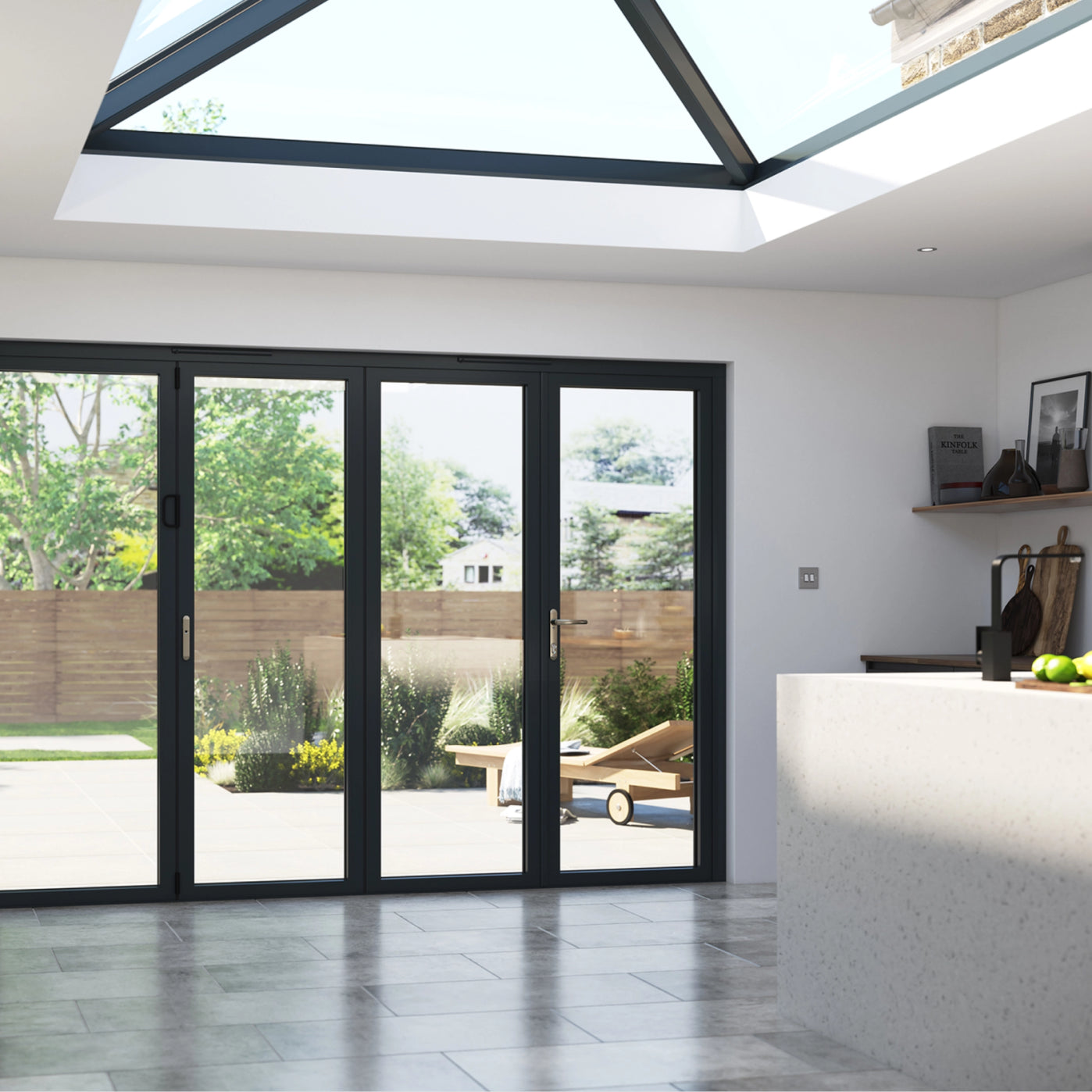 Korniche 2 Pane Bi-Fold Door