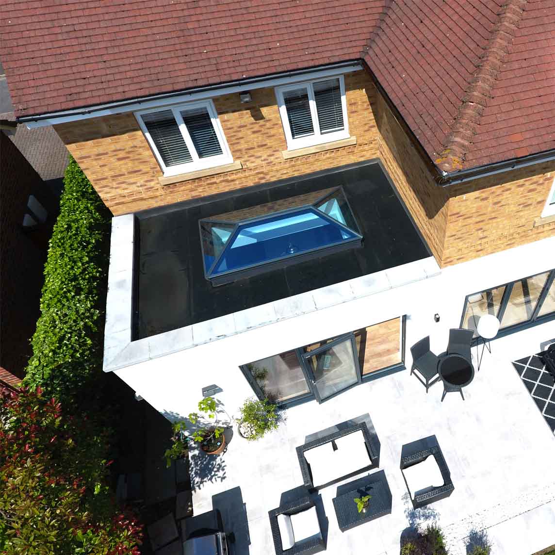 Korniche Aluminium Roof Lantern - Blue 1.2 U-Value Glazing