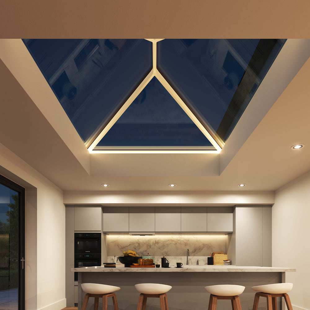 Korniche Aluminium Roof Lantern - Blue 1.2 U-Value Glazing